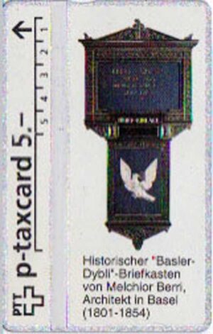 CH, PTT, Die Post, 5, Basler-Dybli-Briefkasten