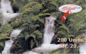 CH, GlobalLine, Sfr.20, Wasserfall, Urwald