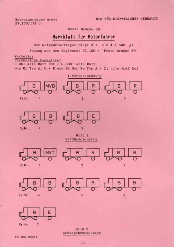 Feste Brücke 69 Motorfahrer, Mb 57.150/IIId