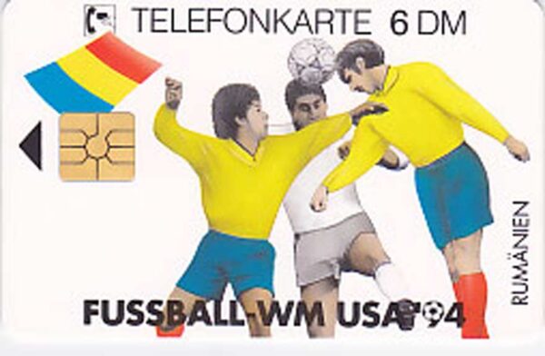 DE, Telecom, Fussball WM USA'94, 6DM, Rumänien