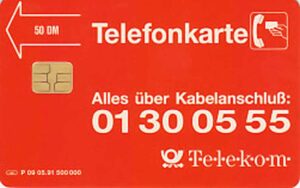 DE, Telecom, Kabelanschluss, 50DM, orange