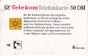 DE, Telecom, Text, 50DM, Mit der TeleKarte