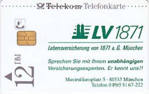 DE, Telecom, Versicherung, 12DM, LV1871