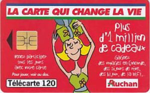 FR, France Telecom, Auchan, 120, Frau, rot