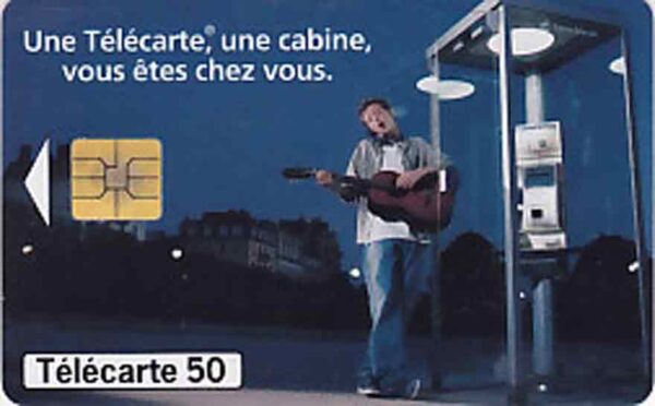 FR, France Telecom, 50, Kabine, Gitarrenspieler