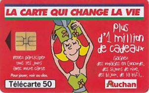 FR, France Telecom, Auchan, 050, Frau, rot