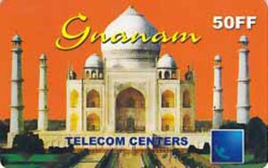 FR, telecom centers, Taj Mahal, 50FF, rot