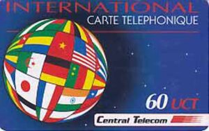 FR, Central Telecom, Weltkugel, 60uct, International blau