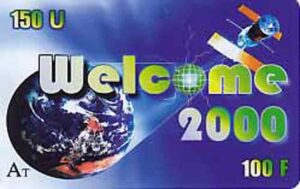 FR, AT, 150, Erde, Satellit, Welcome 2000