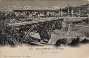CH, Bern, Kirchenfeldbrücke, Alpen
