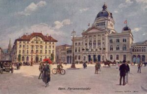 CH, Bern, Parlamentsplatz, Gemälde
