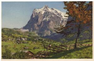 CH, Grindelwald mit Wetterhorn