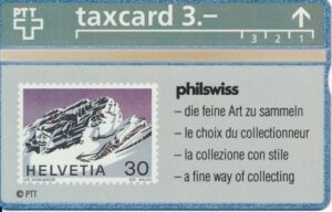 CH, PTT, Briefmarke, 03, philswiss, Helvetia 30, Berge