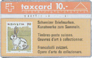 CH, PTT, Briefmarke, 10, Kaninchen 70