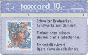 CH, PTT, Briefmarke, 10, Männerkopf 50