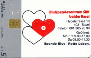CH, swisscom, SRK, 5CHF, Herz rot