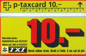 CH, PTT, TXT, 10, Teletext