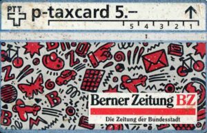 CH, PTT, Berner Zeitung, 5 BZ Piktogramme