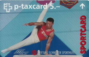 CH, PTT, sportcard, 5, Kunstturnen