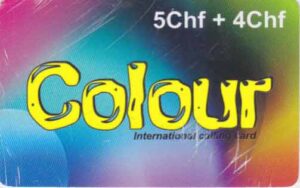 CH, Colour, 05+4Chf, Farbcollage, gelb