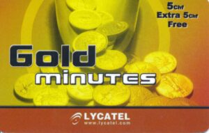 CH, Lycatel, 5+5Chf, Gold minutes
