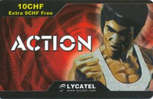 CH, Lycatel, Action, 10+9CHF, Kämpfer, rot
