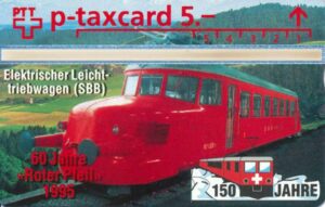 CH, PTT, 150-Bahn, 5, Roter Pfeil 1995