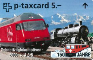 CH, PTT, 150-Bahn, 5, Schnellzuglok 2000 + A3/5