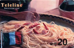 CH, Teleline, CHF20, Spaghetti, Chili, Muscheln