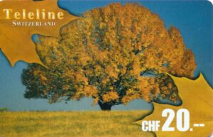 CH, Teleline, CHF20, Herbstblätter, Baum