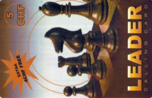 CH, Leader, 5+4CHF, Schachfiguren