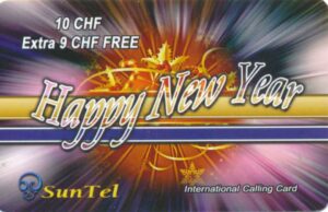 CH, SunTel, 19CHF, Happy new year