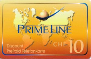 CH, PrimeLine, CHF10, Weltkarte orange