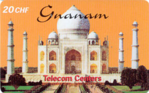 CH, telecom centers, Tadsch Mahal, 20CHF, Gnanam orange