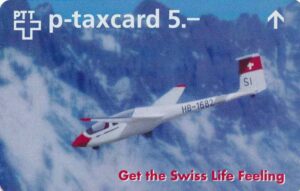 CH, PTT, 5, Segelflugzeug, Swiss Life feeling