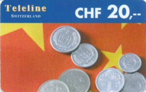 CH, Teleline, CHF20, Münzen China