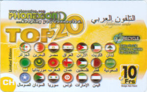 CH, phonexion, 10Frs, Top20, telephone arabe