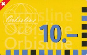 CH, Orbisline, Farbe, 10, Gelb, Umrandung, CH-Kreuz