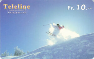 CH, Teleline, Fr10, Skifahrer, Sprung