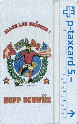 CH, PTT, Fussball, 5, USA94, Hopp Schwiiz