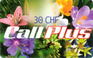 CH, Call Plus, 30CHF, Blumen