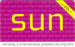 CH, SUN, CHF20, sun violette/gelb