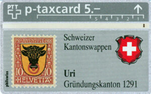 CH, PTT, Briefmarken, 5, Helvetia 10 Uri