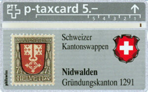 CH, PTT, Briefmarken, 5, Helvetia 7-1/2 Nidwalden