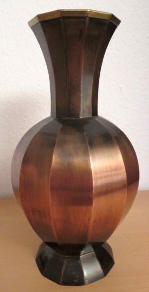 Vase, Kupfer Handarbeit, Höhe 27cm