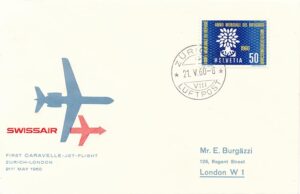 First Flight Zürich-London 1960