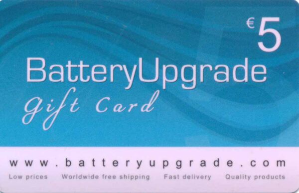 BatteryUpgrade, €5, Gift Card, blau