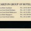 AU, Carlton Hotels, gold