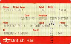 GB, British Rail, Huddersfield Manchstr Airport