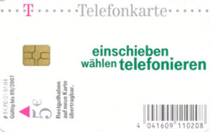 DE, Telecom, Einschieben, 05€, Wählen grün